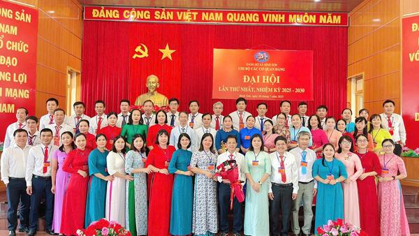 Chi bộ các cơ quan Đảng xã Bình Sơn tổ chức thành công Đại hội lần thứ I, nhiệm kỳ 2025 - 2030