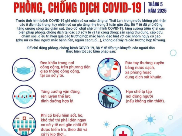 Thực hiện các khuyến cáo phòng chống COVID-19 để bảo vệ sức khỏe
