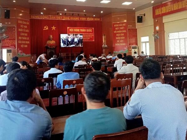 Bình Sơn tham dự trực tuyến Hội nghị toàn quốc triển khai thực hiện Nghị quyết 66-NQ/TW của Bộ Chính trị